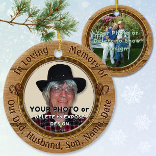 Ornements de Noël Personnalisés avec Photo pour Pa