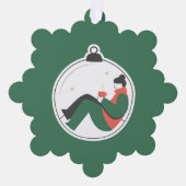 Ornements de Noël personnalisés - Vacances (Recto)