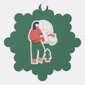 Ornements de Noël personnalisés - Vacances (Recto)