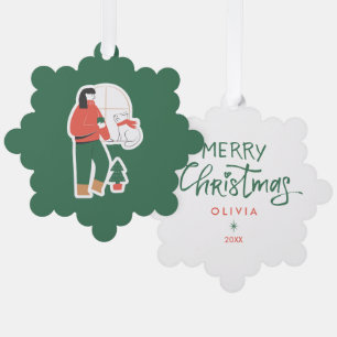 Ornements de Noël Personnalisés – Vacances Joyeuse