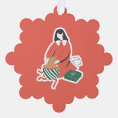 Ornements de Noël Personnalisés – Vacances Joyeuse (Recto)