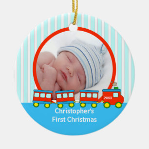 Ornements de Noël pour bébé avec trains pour premi
