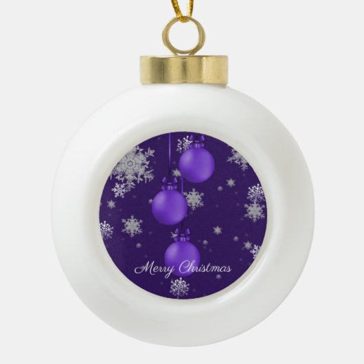 Ornements de Noël pourpres Ornement de Noël (Devant)