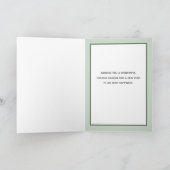 Ornements de Noël Simples Modernes Carte de Fêtes (Intérieur)