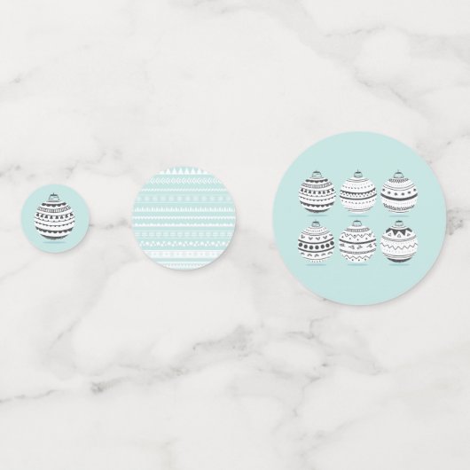 Ornements de Noël Table de Vacances Confetti (Derrière)