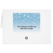 Ornements de Noël Tresse d'or bleu (Dos Horizontal)