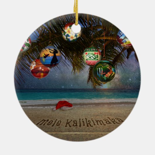 Ornements de Noël tropicaux (Dos)