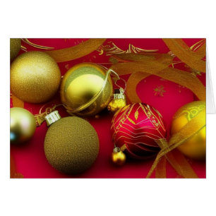 Ornements de Noël Velvet rouge