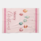 Ornements de Noël victoriens Serviettes de cuisine (Horizontal)