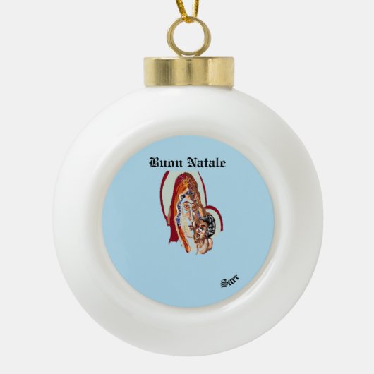 Ornements de Noël : Vierge Marie avec Jésus (Devant)