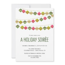 Ornements de pendaison - Invitation de fête de vac