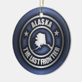 Ornements décoratifs "en acier de l'Alaska" (bleu) (Gauche)