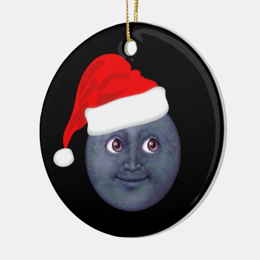 Ornements d'Emoji de lune de Noël (Gauche)