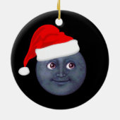 Ornements d'Emoji de lune de Noël (Dos)