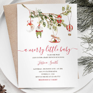 Ornements d'hiver Invitation de fête de vacances