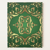 Ornements en or Faux brillants sur Emerald Green a (Dos)