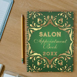 Ornements en or Faux brillants sur Emerald Green a<br><div class="desc">Présentant notre planificateur personnalisable, un mélange parfait de style et de fonctionnalité. Ce planificateur, avec sa couverture luxueuse, est conçu pour vous tenir organisé tout au long de l'année. Le design présente des ornements en faux or brillants sur un arrière - plan vert émeraude. La liaison spirale permet un virage...</div>