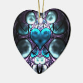 Ornements enchantés d'arbre de fractale de coeur (Gauche)