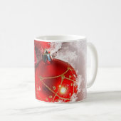 Ornements et présents de tasse de Noël dans la (Devant droit)