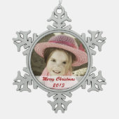 Ornements faits sur commande de flocon de neige (Devant)