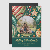 Ornements festifs Magnet photo (Devant / Derrière)