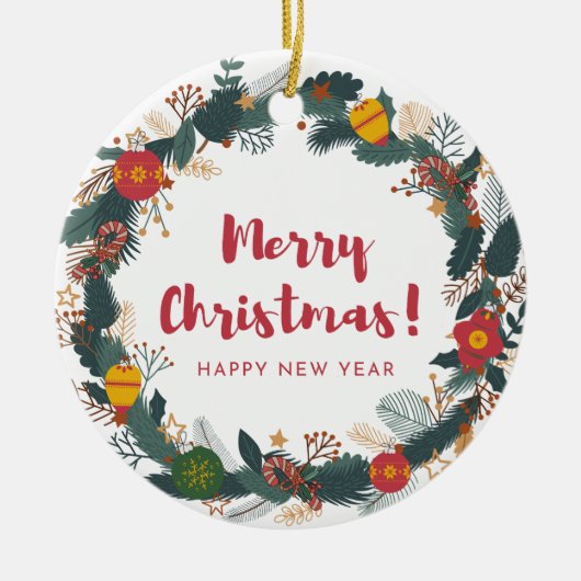 Ornements Fleurs de Noël (Devant)