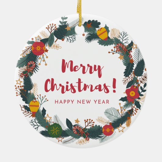 Ornements Fleurs de Noël (Dos)