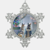 ornements flocon de neige étain (Devant)