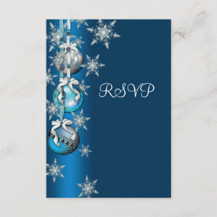 Ornements Flocons de Neige Bleus RSVP Fête de Noël