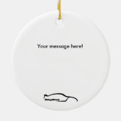 Ornements GTR de Noël de tir de roulement (Dos)