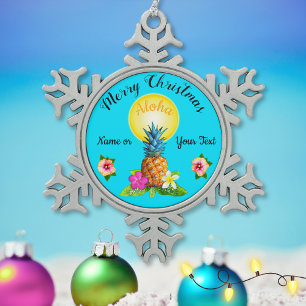 Ornements hawaïens renversants de Noël