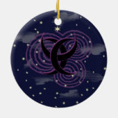 Ornements heureux de Noël de sorcière de Noël (Dos)