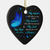 Ornements mémoriaux personnalisés Mon esprit toujo (Droite)