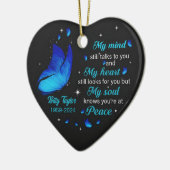 Ornements mémoriaux personnalisés Mon esprit toujo (Gauche)