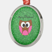 Ornements mignons de Noël de hibou (Gauche)