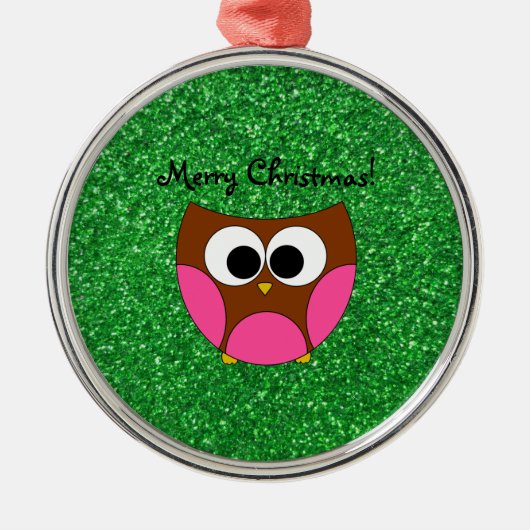 Ornements mignons de Noël de hibou (Devant)