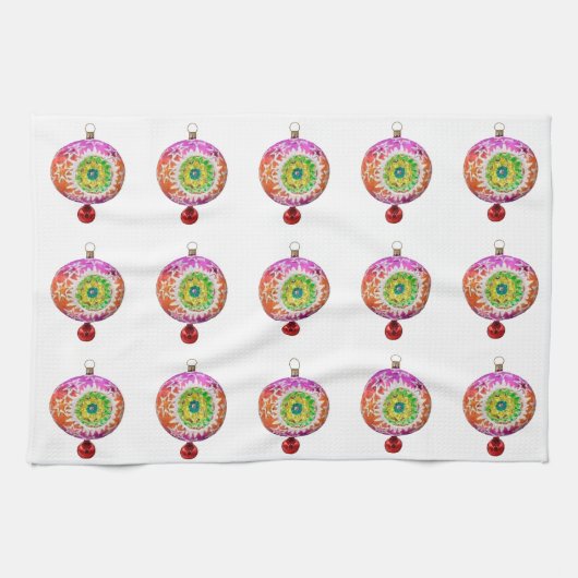 Ornements multicolores Serviettes de cuisine (Horizontal)