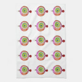 Ornements multicolores Serviettes de cuisine (Vertical)