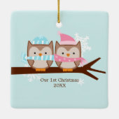 Ornements Pastel Owls (Dos)