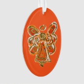Ornements Pendentifs de Noël Orange Guardian Angel (devant)