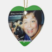 Ornements personnalisés d'animal familier - le (Gauche)