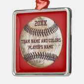 Ornements Personnalisés De Baseball, Vos Couleurs, (Gauche)