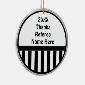 Ornements personnalisés de cadeau d'ARBITRE de (Droite)