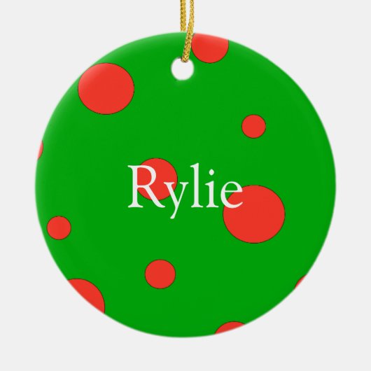 Ornements personnalisés de Noël (Devant)