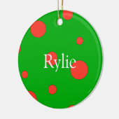 Ornements personnalisés de Noël (Gauche)
