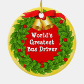 Ornements personnalisés de Noël de chauffeur (Dos)
