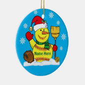 Ornements personnalisés du base-ball de Noël de (Droite)