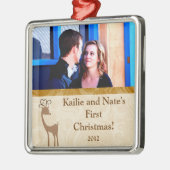 Ornements Personnalisés Élégants Reindeer Gol (Gauche)