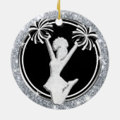 Ornements personnalisés en noir, blanc, argent (Dos)