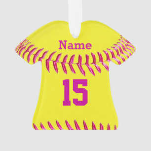 Ornements personnalisés mignons du base-ball,